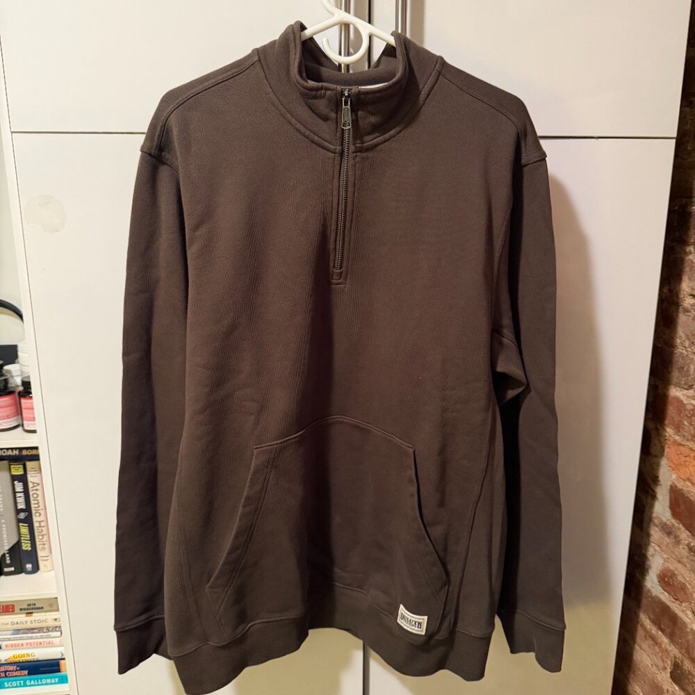 Duluth Men's Souped-Up Sweats Pullover Quarter Zip Mock Neck